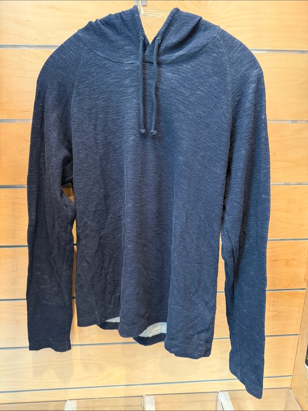 Vince Hooded Long-Sleeve Shirt - Navy